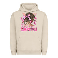 Pigment French Oak breast cancer survivor messy bun Urban Hoodie - CowGirlArtShop