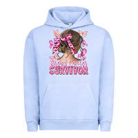 Pigment Grape Ice breast cancer survivor messy bun Urban Hoodie - CowGirlArtShop