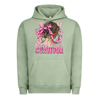 Pigment Oil Green breast cancer survivor messy bun Urban Hoodie - CowGirlArtShop