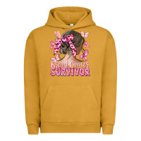 Pigment Peanut Butter breast cancer survivor messy bun Urban Hoodie - CowGirlArtShop