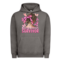 Pigment Tornado breast cancer survivor messy bun Urban Hoodie - CowGirlArtShop