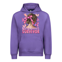 Tulip breast cancer survivor messy bun Urban Hoodie - CowGirlArtShop