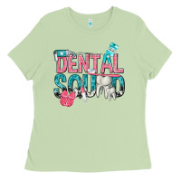 Matcha dental squad with cowhide Ladies Tee - texasbilliewilder
