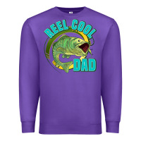 Purple reel cool dad Premium Sweatshirt - Jasminsmagicworld