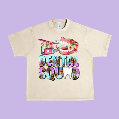 Dental Squad Urban Heavy Tee Designed By Adodesignshop