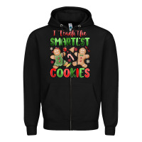 Black teach the smartest cookies Zipper Hoodie - MaliasSmallBusiness