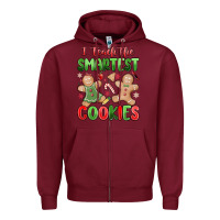 Burgundy teach the smartest cookies Zipper Hoodie - MaliasSmallBusiness