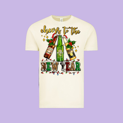 Cheers To The New Year With Beers Vintage Tee Designed By Adodesignshop
