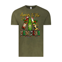 Vintage Olive cheers to the new year with beers Vintage Tee - AdoDesignShop
