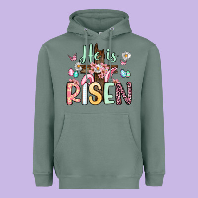 He Is Risen Heavyweight Hoodie Designed By Artiststas