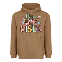 Toasted Coconut he is risen Heavyweight Hoodie - Artiststas