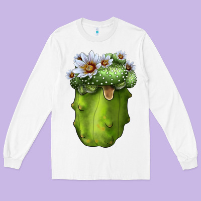 Blossfeldia Cacti Long Sleeve Tee Designed By Lillyallendesigns