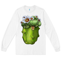White blossfeldia cacti Long Sleeve Tee - LillyAllenDesigns