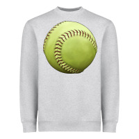 Heather Grey softball ball Heavyweight Sweatshirt - JahusDesignShop