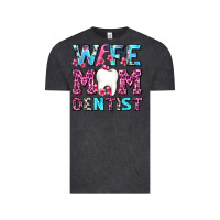 Vintage Black Wife Mom Dentist With Tooth And Floss Vintage Tee - AdoDesignShop