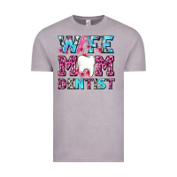 Vintage Zinc Wife Mom Dentist With Tooth And Floss Vintage Tee - AdoDesignShop