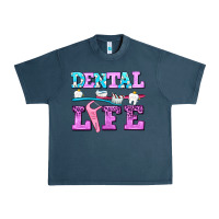 Midnight Navy dental life with teeth Urban Heavy Tee - AdoDesignShop