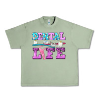 Oil Green dental life with teeth Urban Heavy Tee - AdoDesignShop
