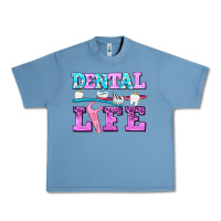 Pebble Blue dental life with teeth Urban Heavy Tee - AdoDesignShop