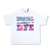 White dental life with teeth Urban Heavy Tee - AdoDesignShop