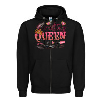 Black crafting queen Zipper Hoodie - NancyCooperArtShop
