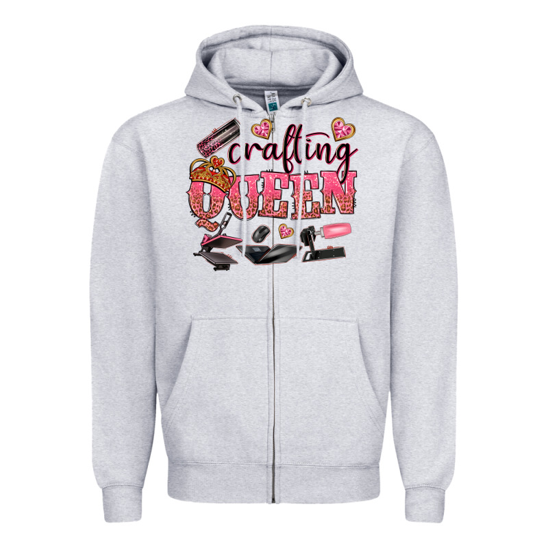 Crafting Queen Zipper Hoodie by NancyCooperArtShop | Teevron
