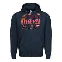Navy crafting queen Zipper Hoodie - NancyCooperArtShop