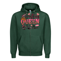 Sports Green crafting queen Zipper Hoodie - NancyCooperArtShop
