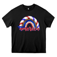 Black America rainbow Heavy Core Tee - texasbilliewilder