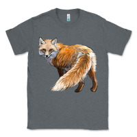 Charcoal Heather Red Fox Classic Tee - LillyAllenDesigns