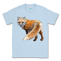 Dusty Blue Red Fox Classic Tee - LillyAllenDesigns