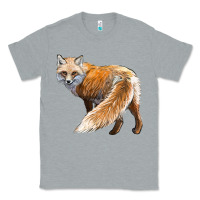 Heather Grey Red Fox Classic Tee - LillyAllenDesigns