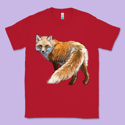Red Fox Classic Tee Designed By Lillyallendesigns