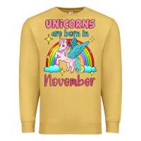 Antique Gold unicorns are born in november Premium Sweatshirt - Jasminsmagicworld