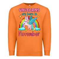Carrot unicorns are born in november Premium Sweatshirt - Jasminsmagicworld