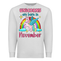 Dove Grey unicorns are born in november Premium Sweatshirt - Jasminsmagicworld