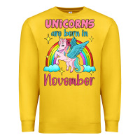 Lemon unicorns are born in november Premium Sweatshirt - Jasminsmagicworld