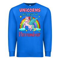 True Royal unicorns are born in november Premium Sweatshirt - Jasminsmagicworld