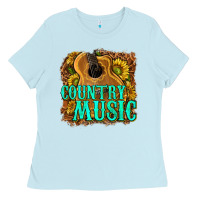 Baby Blue country music western Ladies Tee - texasbilliewilder