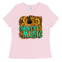 Bubblegum Pink country music western Ladies Tee - texasbilliewilder