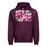 Mauve Wine survivor breast cancer Urban Hoodie - CowGirlArtShop
