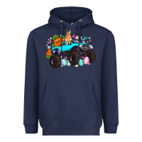 Navy monster truck easter Heavyweight Hoodie - Artiststas