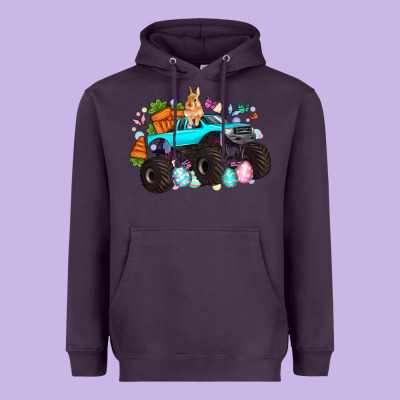 Monster Truck Easter Heavyweight Hoodie Designed By Artiststas