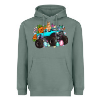 Sage monster truck easter Heavyweight Hoodie - Artiststas