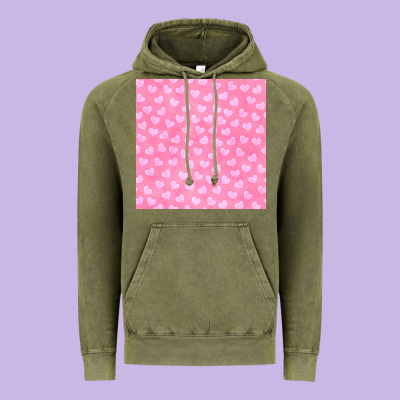 Valentines Day Heart Seamless Pattern Vintage Hoodie Designed By Bundleandbundleshop