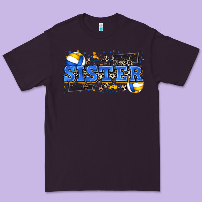 Sister Volleyball Premium Tee Designed By Zillion Design Studio