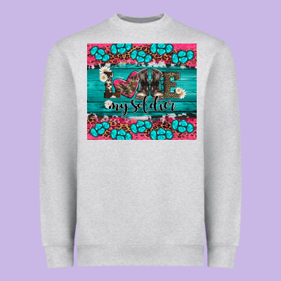 Armed Forces Day Love My Soldier Heavyweight Sweatshirt Designed By Artiststas