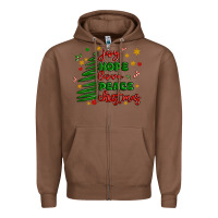 Chestnut joy hope love peace christmas Zipper Hoodie - MaliasSmallBusiness