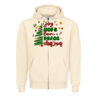 Sandshell joy hope love peace christmas Zipper Hoodie - MaliasSmallBusiness