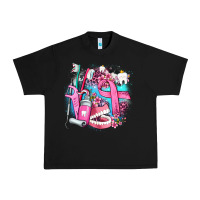 Black dental elements and cancer with cowhide and leopard Urban Heavy Tee - AdoDesignShop